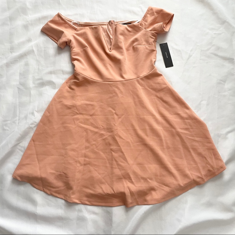 Lulus Play the Party Off-the-Shoulder Skater Dress - Picture 5 of 5